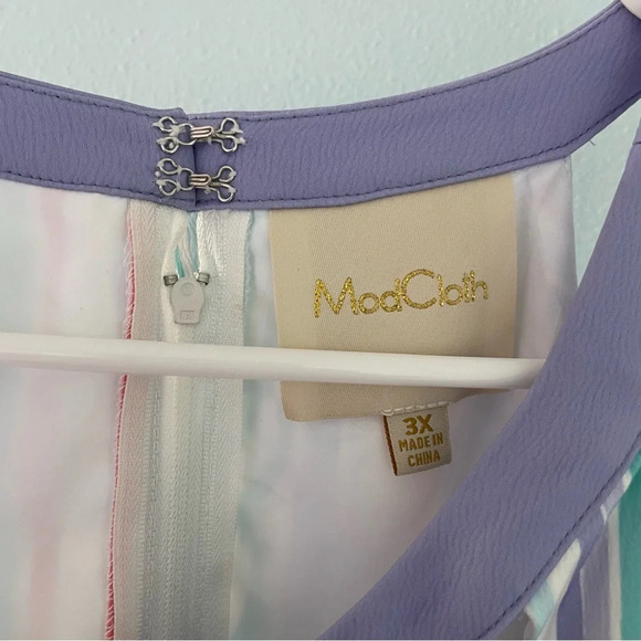 Modcloth Behold the Blogger Rainbow Stripe Dress 3X - Picture 4 of 15